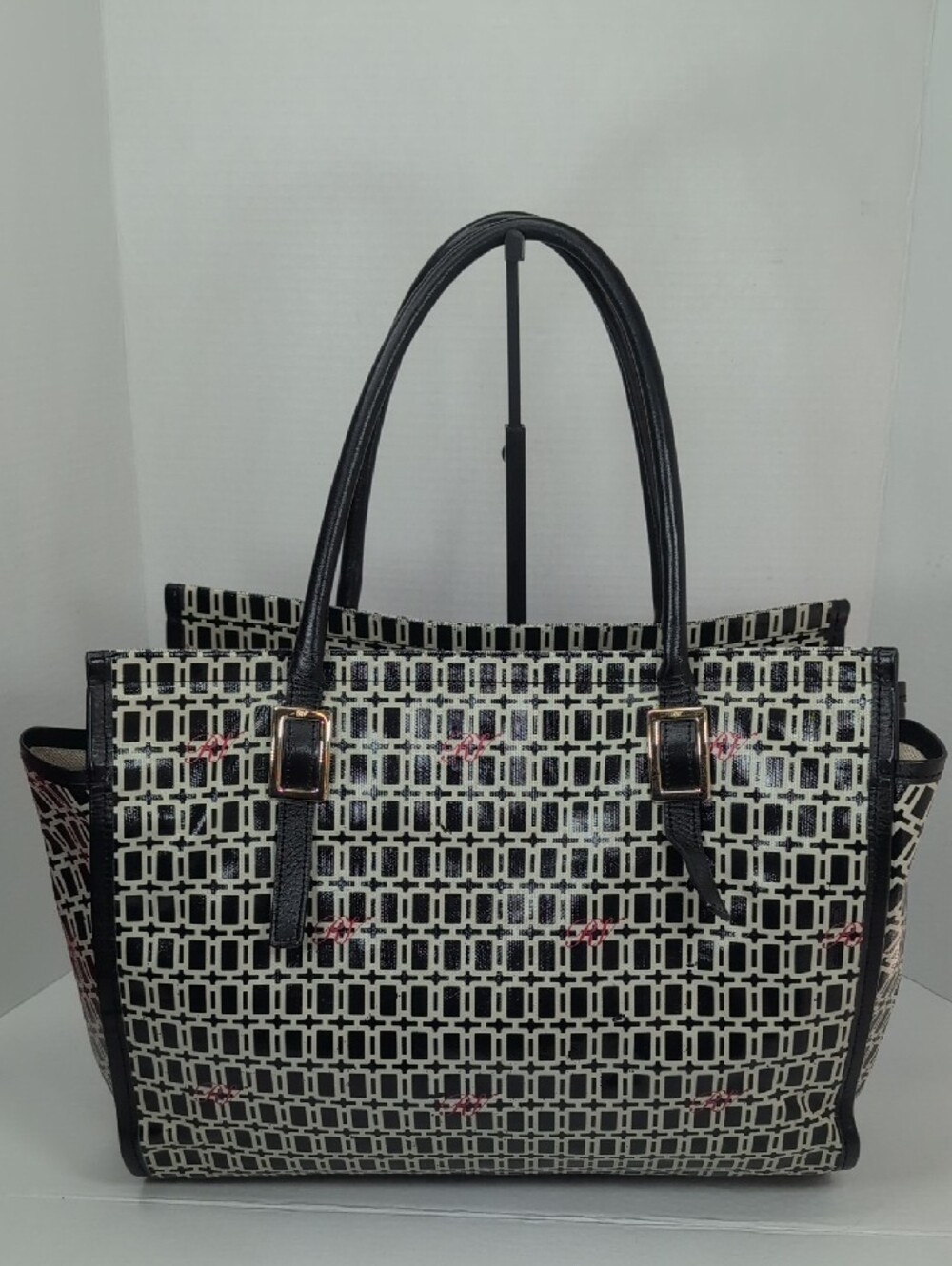 Roger Vivier Coated Canvas and Leather Shopper Tote - Picture 2 of 16